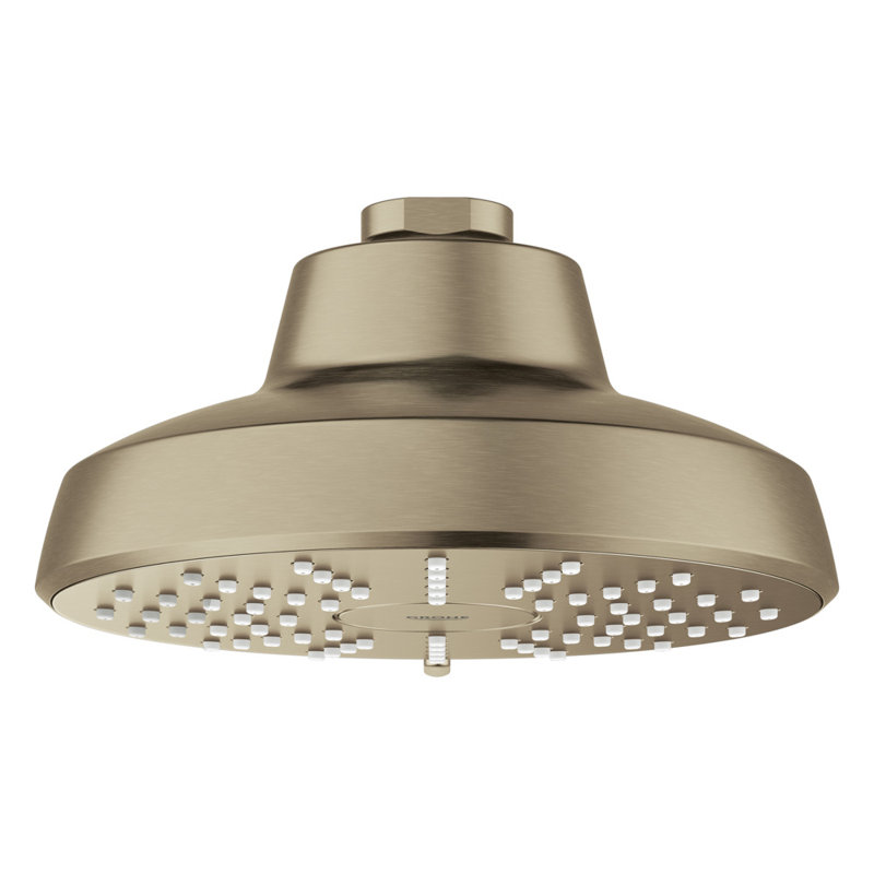 Tempesta 140 with AquaBooster Round Multi Spray Shower Head 1.75 GPM (6.6L/min), Brushed Nickel