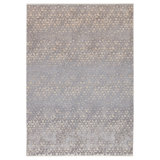 Land Sea Sky Geometric Area Rug in Gray/Beige
