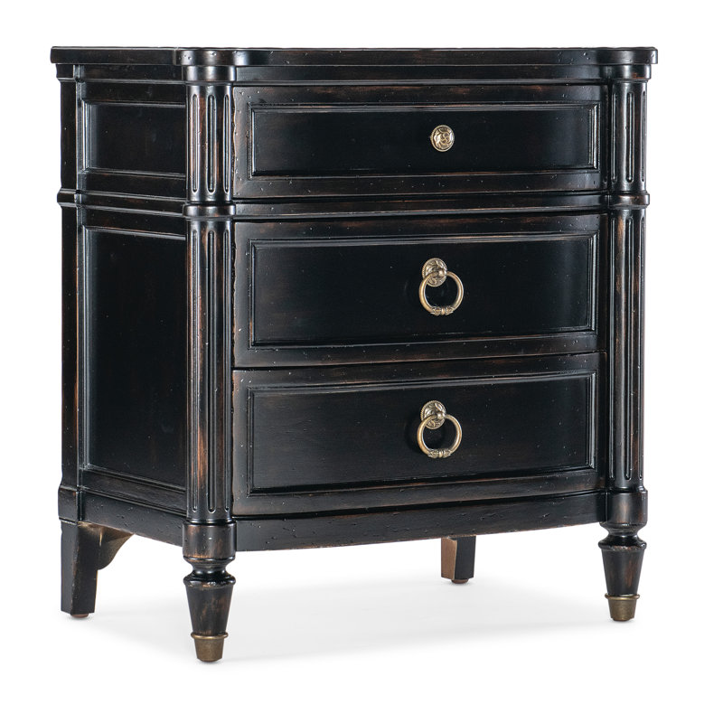 Table de chevet Charleston, Cerise noir