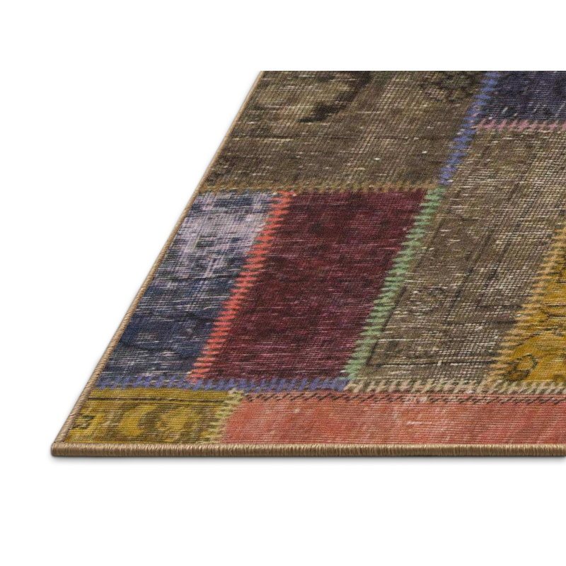 Abstract Indoor Rug, Rectangle 7' x 9'