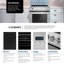 Cosmo 30 po. Collection Stellar 4,9 pi³ Cuisinière électrique avec plaque de cuisson en verre à 4 brûleurs et four à convection en acier inoxydable