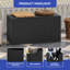 Boîte de rangement extérieure 80 gallons avec siège de banc verrouillable et résistante aux intempéries-109048595-109048593