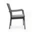 Ensemble de 2 chaises de jardin d'extérieur style campagne moderne