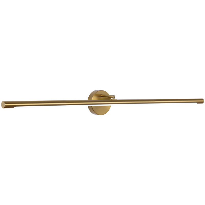 Barre d'éclairage de salle de bain à DEL Abidul, Doré, H 4,33 po x l 39,3 po x P 4,65 po
