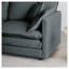Ensemble de canapé modulaire en chenille gris 3 pièces, canapé très profond avec causeuse et fauteuil d'appoint