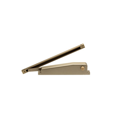 Residential Hold Open Mini Door Closer in Gold