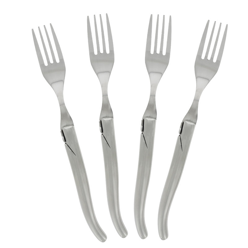 Ensemble de 4 fourchettes à steak en acier inoxydable French Home Laguiole Connoisseur