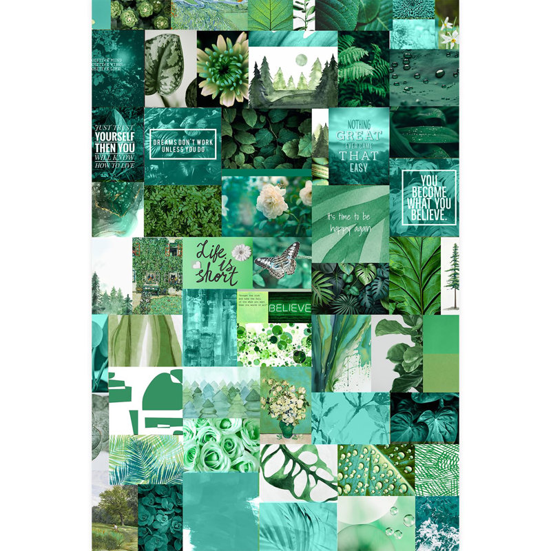 Papier peint Inspirational Green, L 108 po x l 72 po