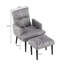 Nykeba Upholstered Accent Chair with Footstool-1620909327