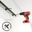 Black Rustic Straight Design Single Track Bypass Two Door Hardware Kit (door Not Included)