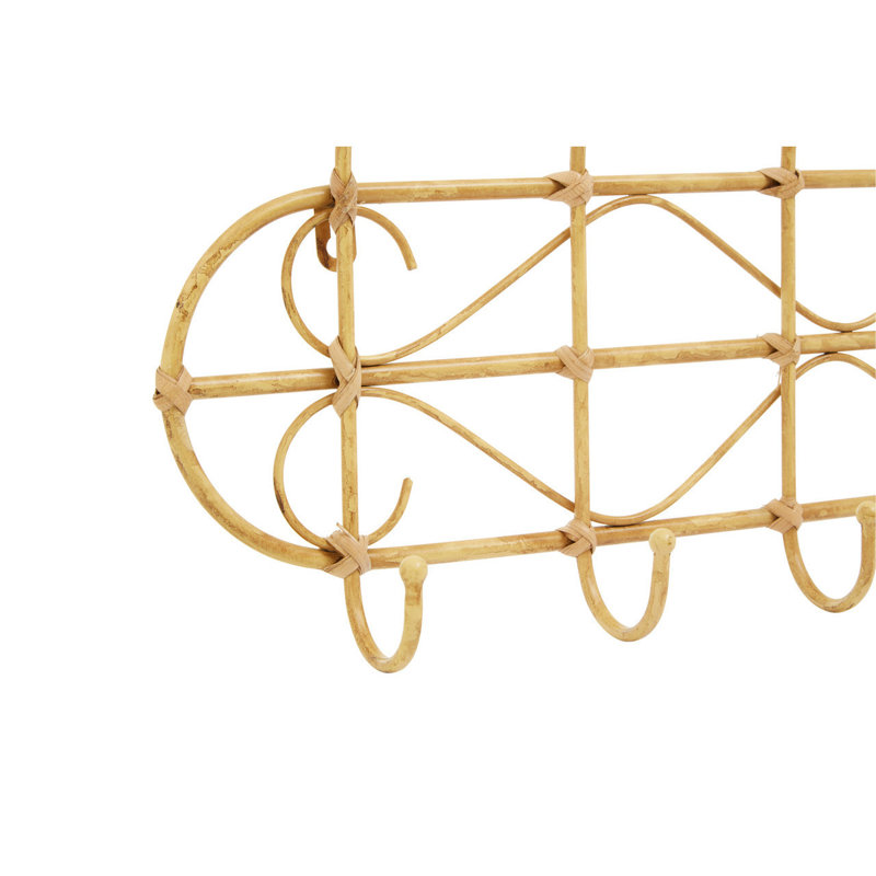 Bourbeau Solid Wood 5 - Hook Wall Mounted Coat Rack