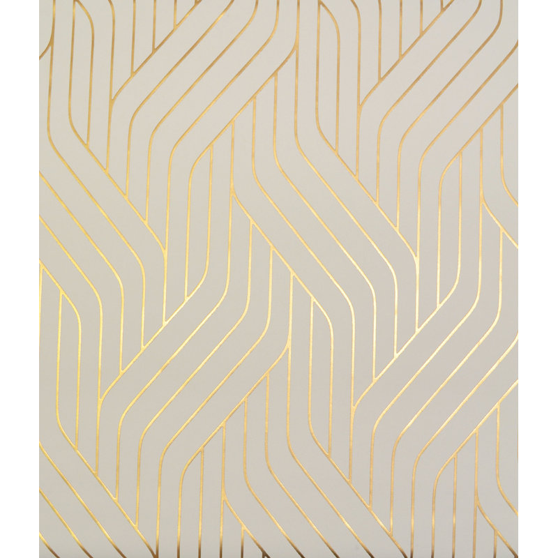 Geometric Roll, Almond/Gold