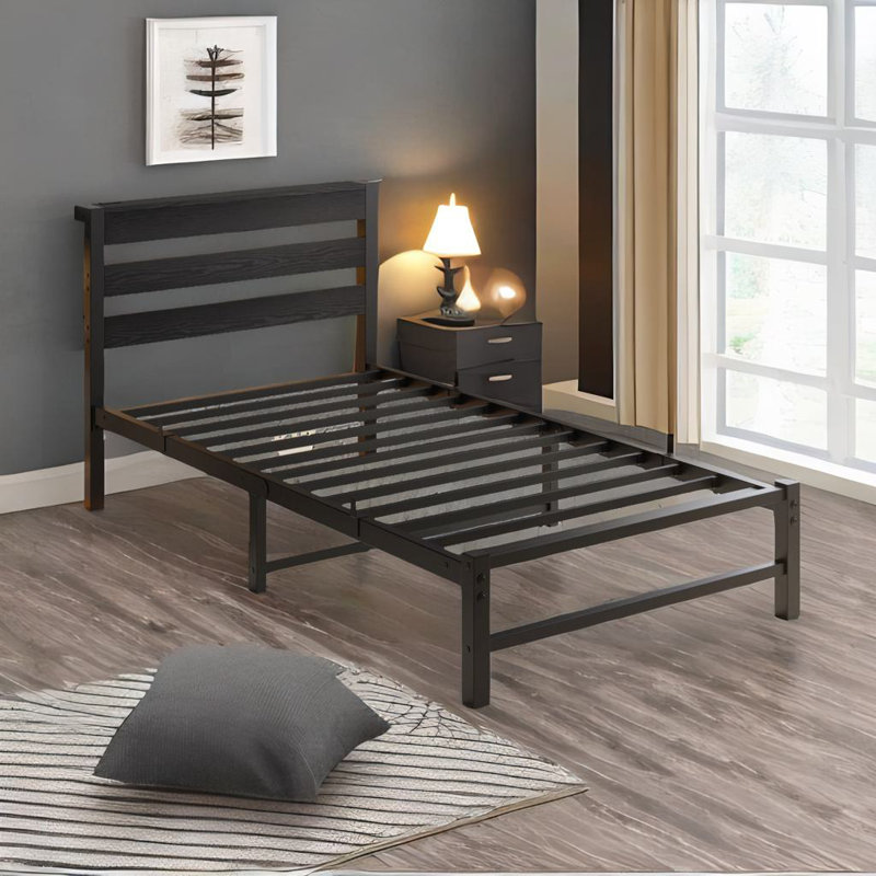 Twin Size Bed Frame, Black