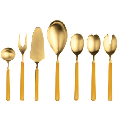 Cuillère de service en acier inoxydable Fantasia Ice Oro