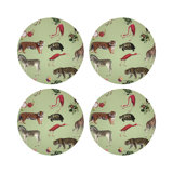 Exotix Pebble 4 Piece Vinyl Placemat Set