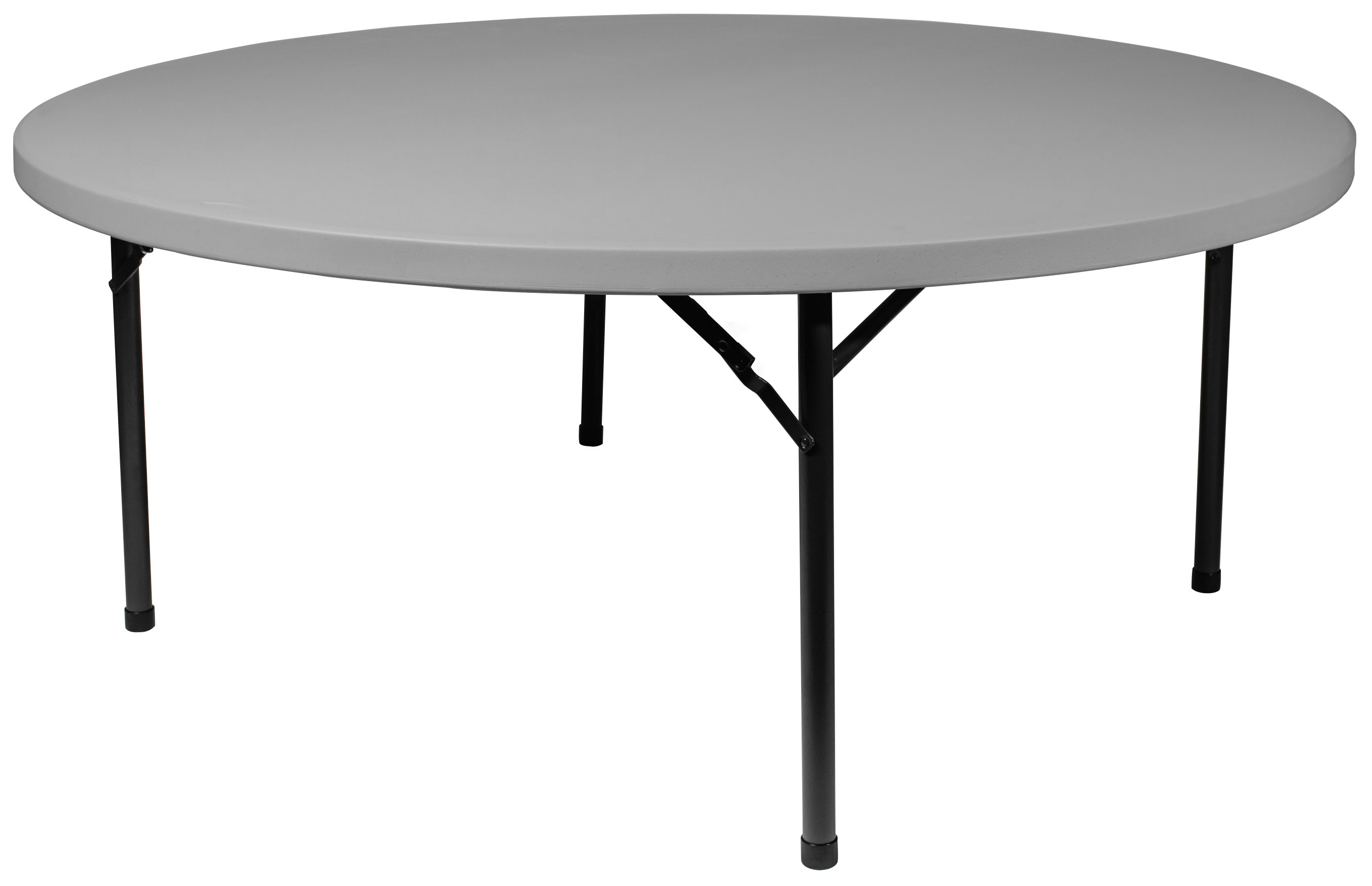 PRE Sales Rhinolite Plastic Circular Portable Folding Table & Reviews