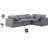 Itala Velvet L-Shaped Sectional Reversible-98539020