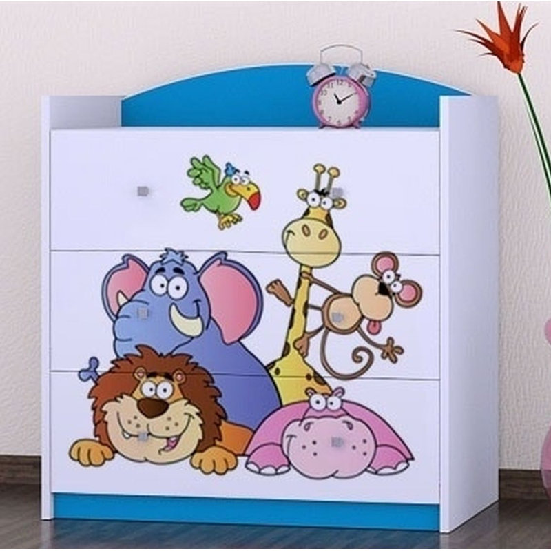 Nord 3 Drawer Chest, Blue
