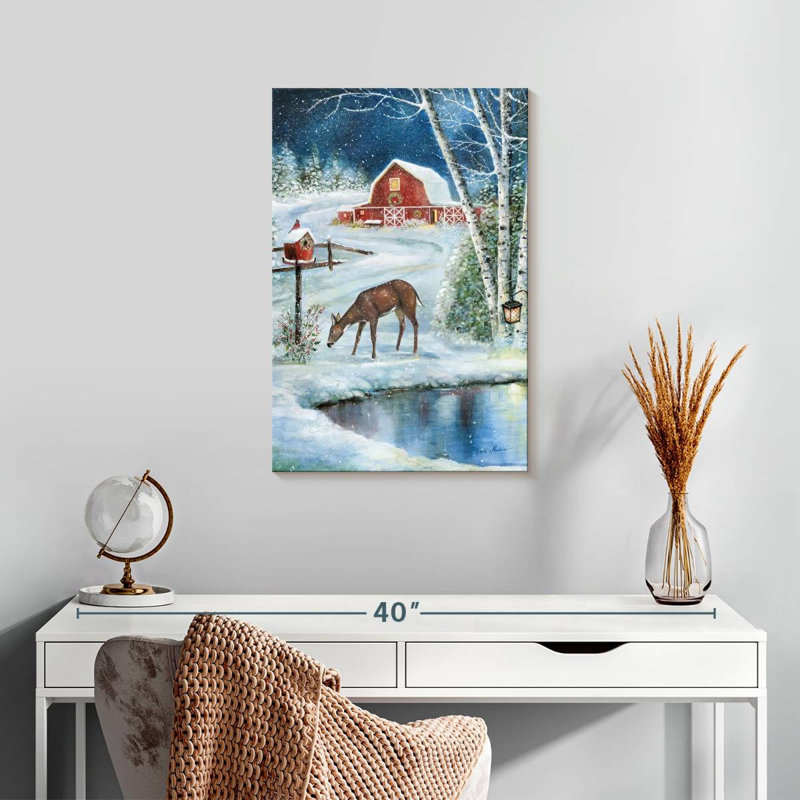 Lelend Holiday Skating, 24" H x 16" W