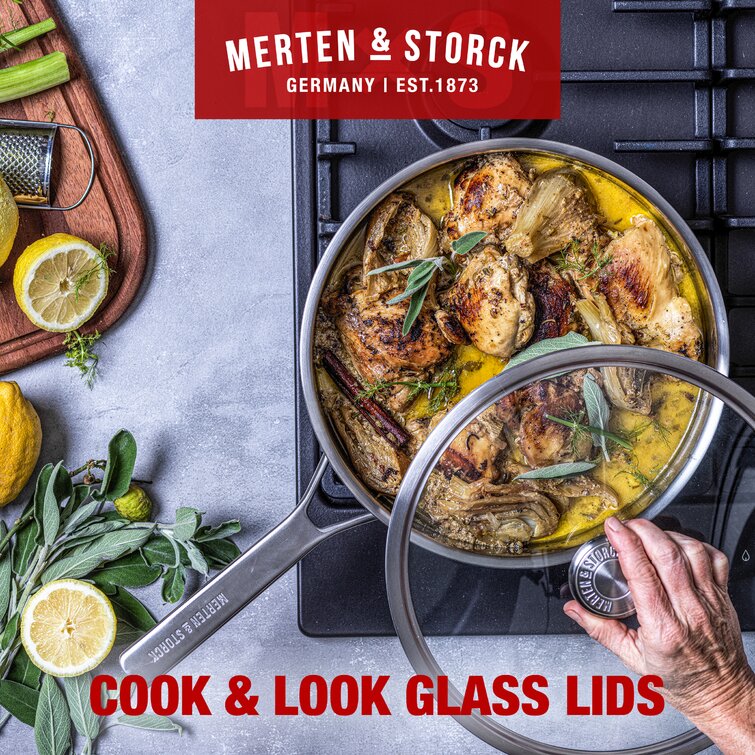 Merten & Storck Stainless Steel 10 and 12 Frypan Set