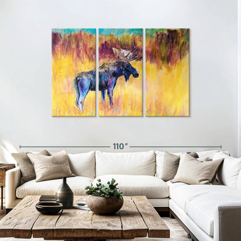 Brampt Abstract Moose, 48" H x 74" W