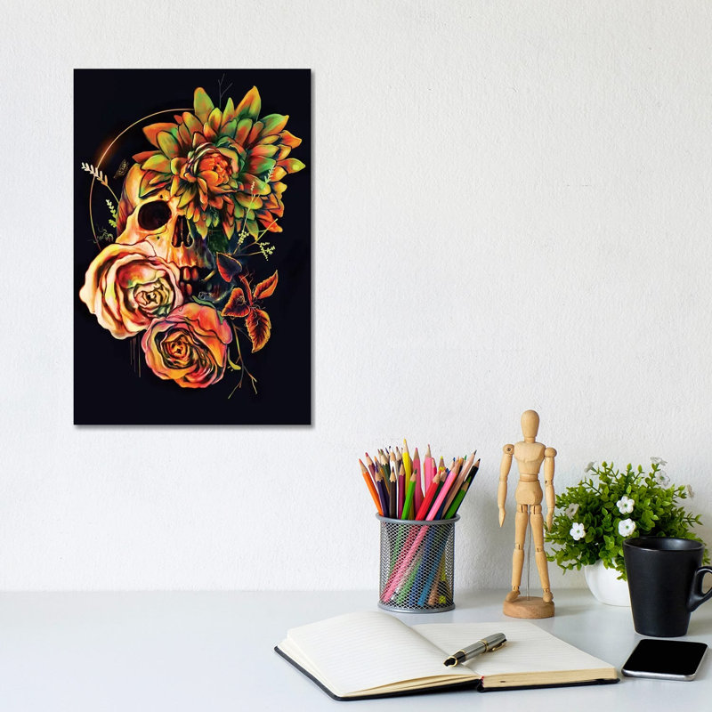 «Life and Mort II» par Nicebleed, impression sur toile tendue, H 12 po x l 8 po x P 0,75 po, Toile tendue, Non mat