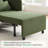  87'W 3-In-1 Convertible Chair Linen Sleeper with Adjustable Backrest and Storage Bag Set Of 2-2002382890