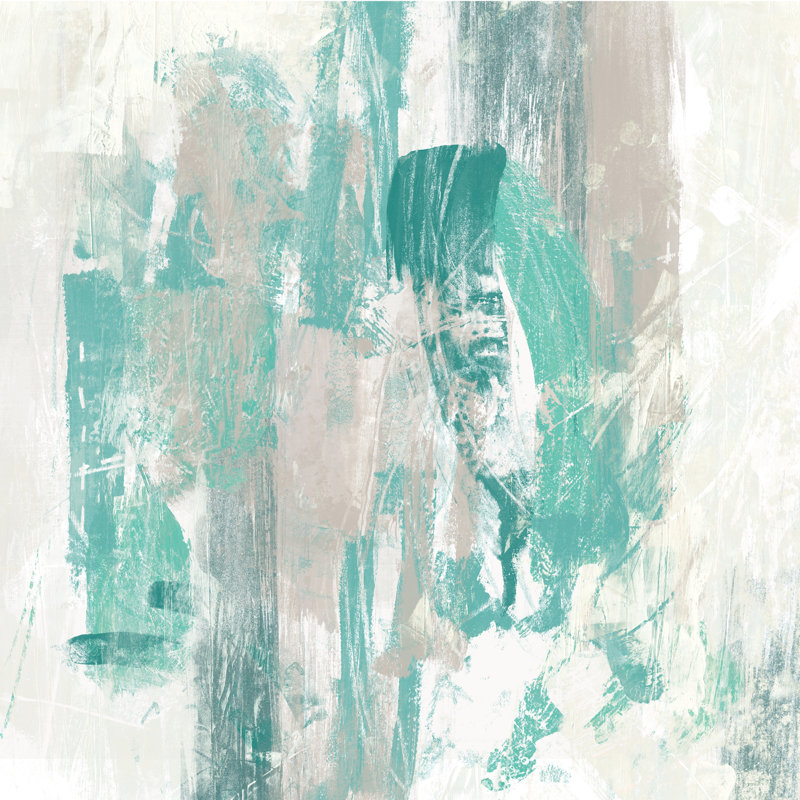 Bleu sarcelle brouillard II, H 20 po x l 20 po x P 1,25 po