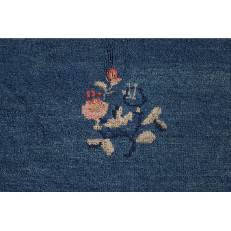 Tapis pekin antique à teinture végétale fabriqué à la main 8 x 9