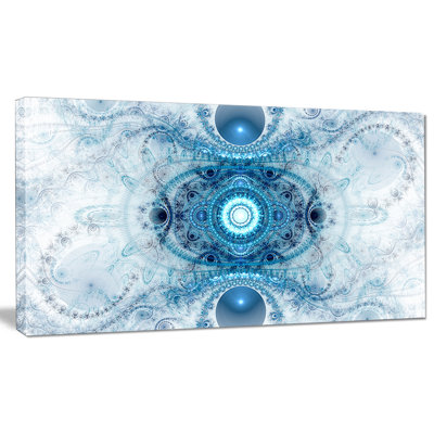 " Light Blue Fractal Pattern "