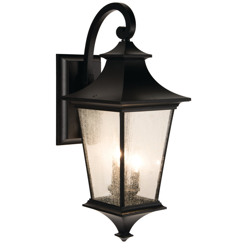 Lanterne murale d'extérieur 3 lumières Argent II, Minuit
