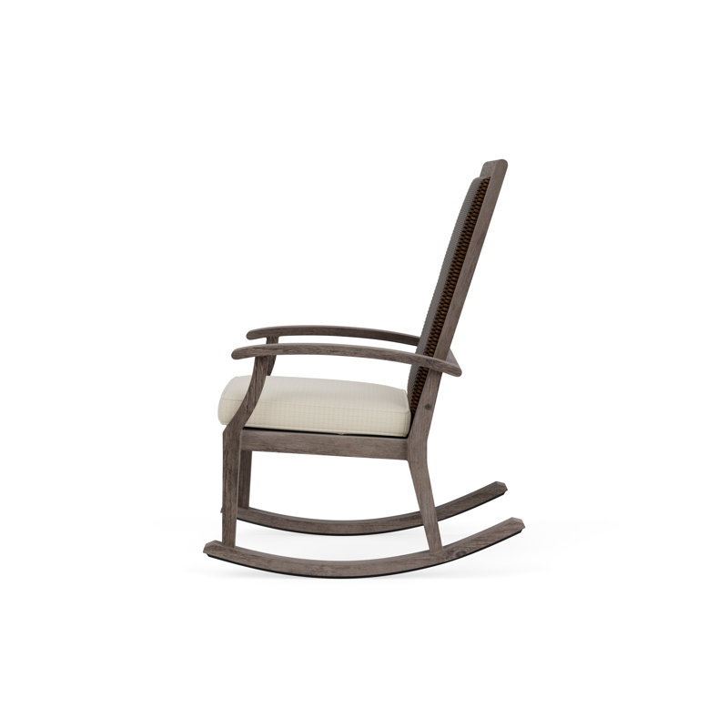 Frontier Outdoor Rocker Chair, Mink, Canvas Natural