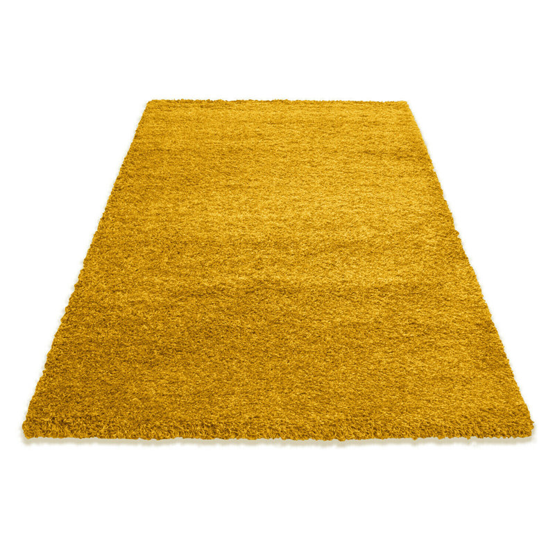 Adavia Shaggy Gold  Rug, Rectangle 160 x 230cm