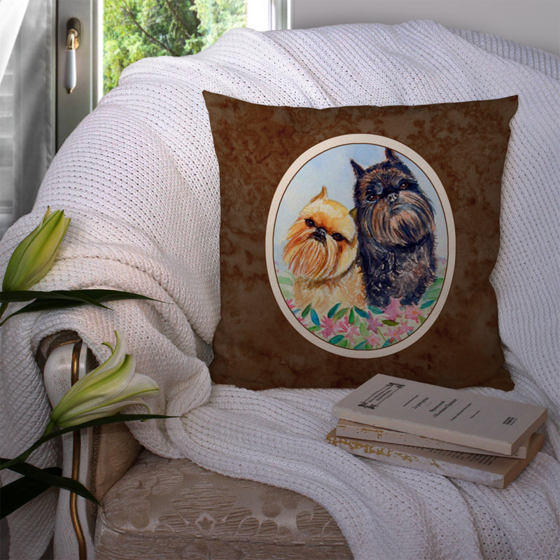  Housse et insert de coussin carré d'extérieur Brussels Griffon