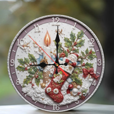 Frosty-Horloge-Face-Avec-Flocon de neige