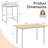 Modern Kitchen Table And Chairs For 4,Dining Room Set With PU Stools  Heavy-Duty Metal Frame Wood Pub Bar Table Set For Breakfast Small Space Living Room-447353233