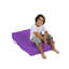 Fauteuil à billes de qualité supérieure, polyester mauve imperméable, 25,6 po x 15,7 po x 19,7 po | 100% mousse de styromousse originale, capacité de poids maximale: 440 lb | Double fermeture à glissière cachée, conception moderne pour la détente en plein air-289321375