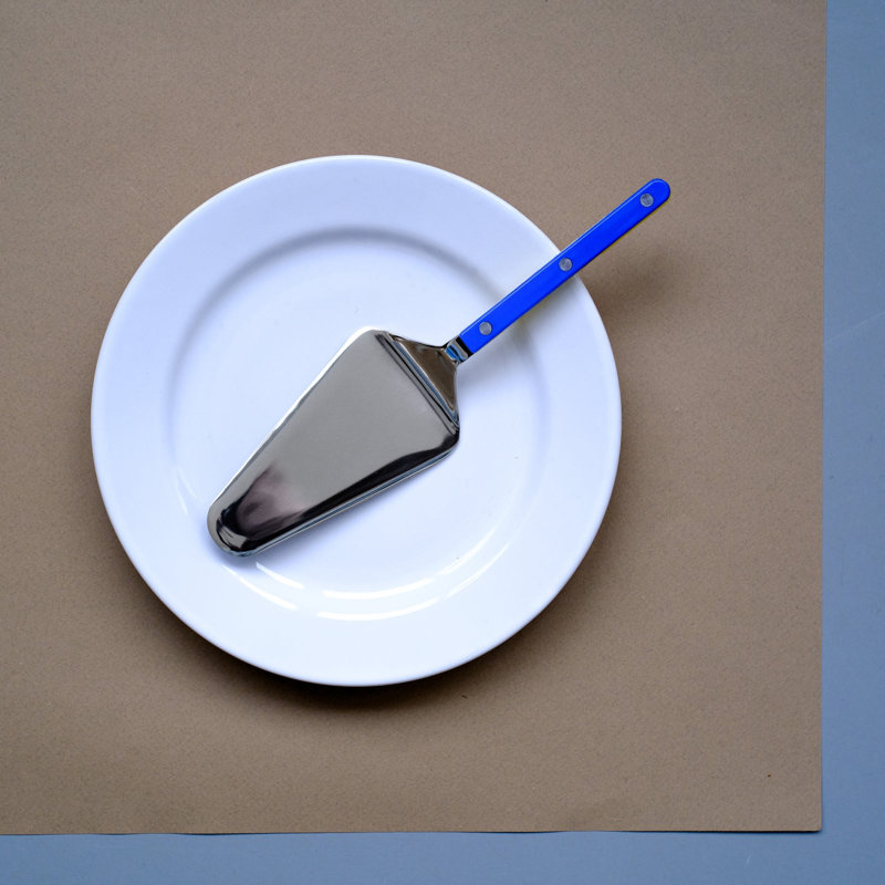 Bistrot Solid Cake Server, Lapis Blue