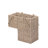 DTX Intl 14-Inch Wicker Staircase Basket with Handles - Handmade L-Shaped Woven Seagrass Stair-Style Storage Organizer - Durable Container-1853452627