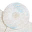 Décoration murale blanche en bois finement sculptée en bois avec motif de mandala