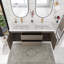 Lodena 60'' Double Sink Wall Mounted Bathroom Vanity with Resin Top-1519729081