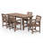 Reata 66.9" L 6-Person Rectangular Weather-Resistant Outdoor Dining Set -307943386
