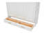 Lit escamotable double avec 2 tiroirs, beige