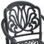 Cet ensemble de salle à manger en fonte d'aluminium toutes saisons comprend des chaises pivotantes, des chaises et une table avec cadre noir