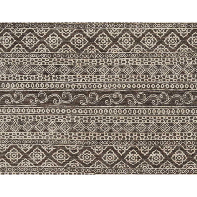 Hand-Knotted High-Quality Brown Area Rug
