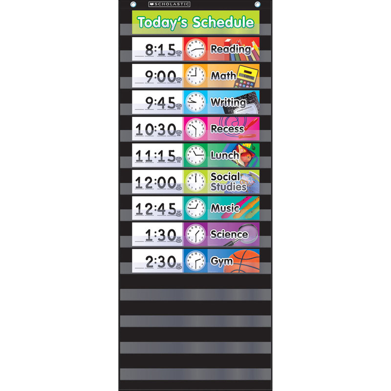 Agenda journalier pour graphique de poche