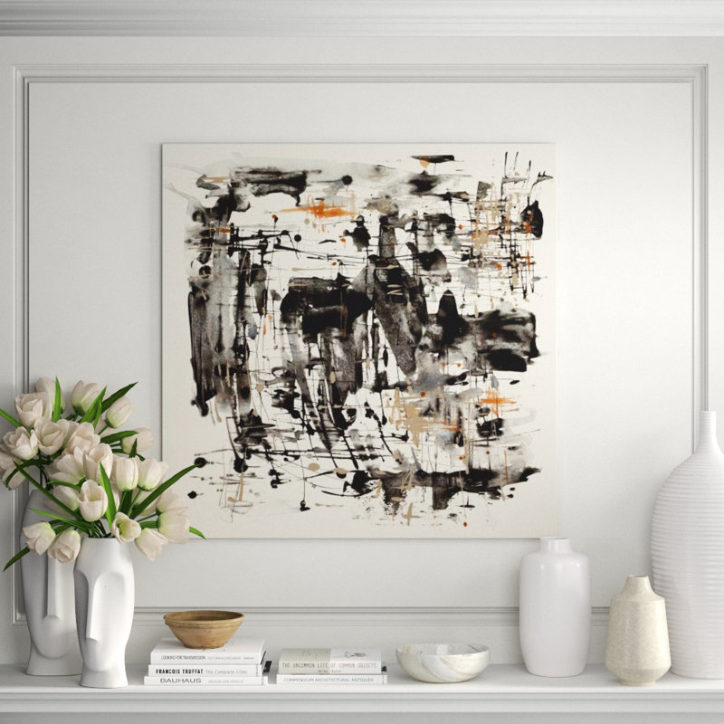 Color Turmoil I Print by Sara Brown, 36" H x 36" W, Glass Coat
