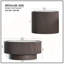 Ensemble de tables basses rondes modernes Modern Faux Marble