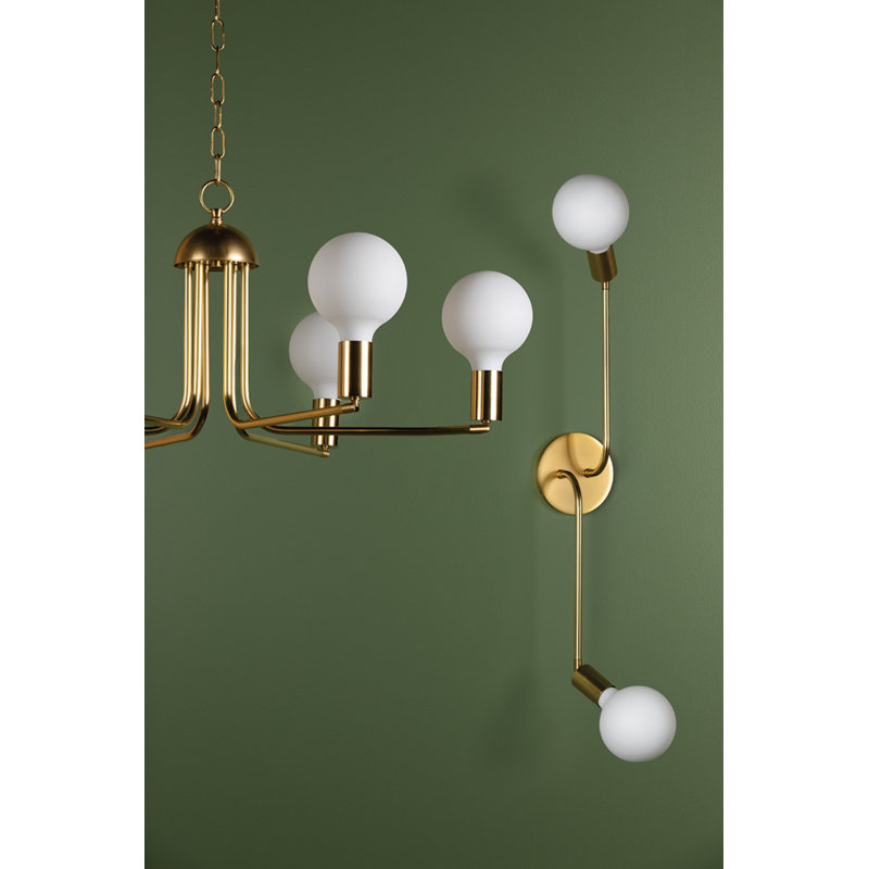 Blakely 2 Light Wall Sconce, Aged Brass