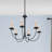 Analycia 6 - Light Steel Dimmable Chandelier
